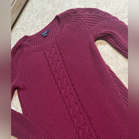 Nautica Women’s Burgundy Red Sweater size Small - Picture 5 of 7